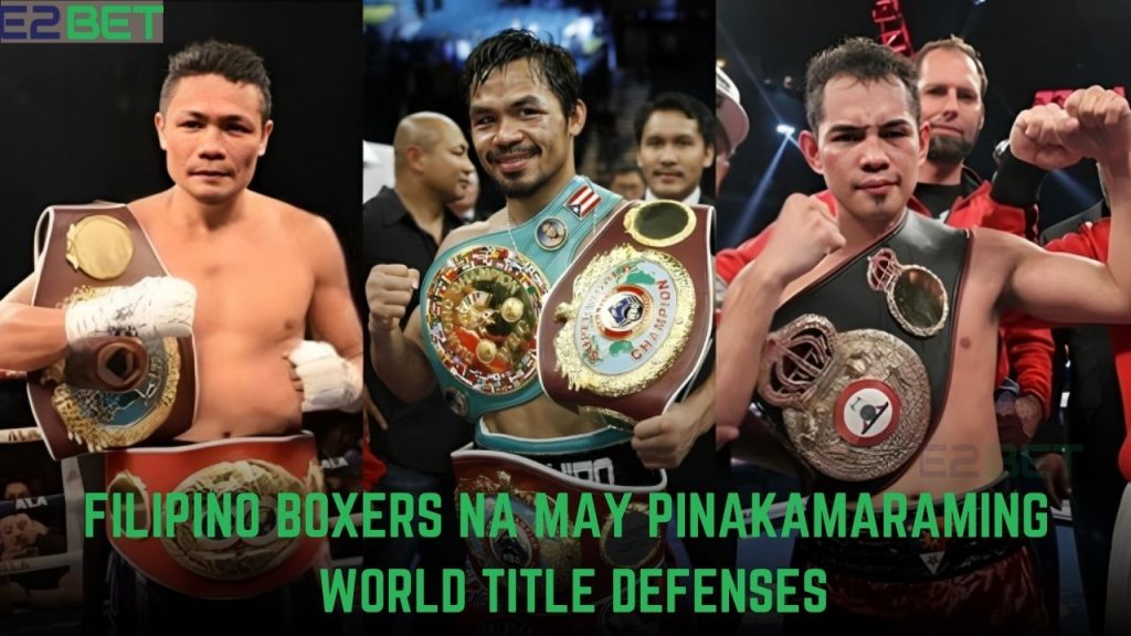 Filipino boxers na may pinakamaraming world title defenses